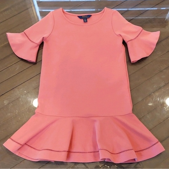 Polo by Ralph Lauren Pink Ruffled Tiered Sheath Dress - Picture 2 of 7